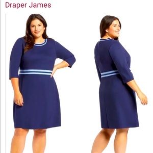 Draper James Persley Ponte blue dress - NWT